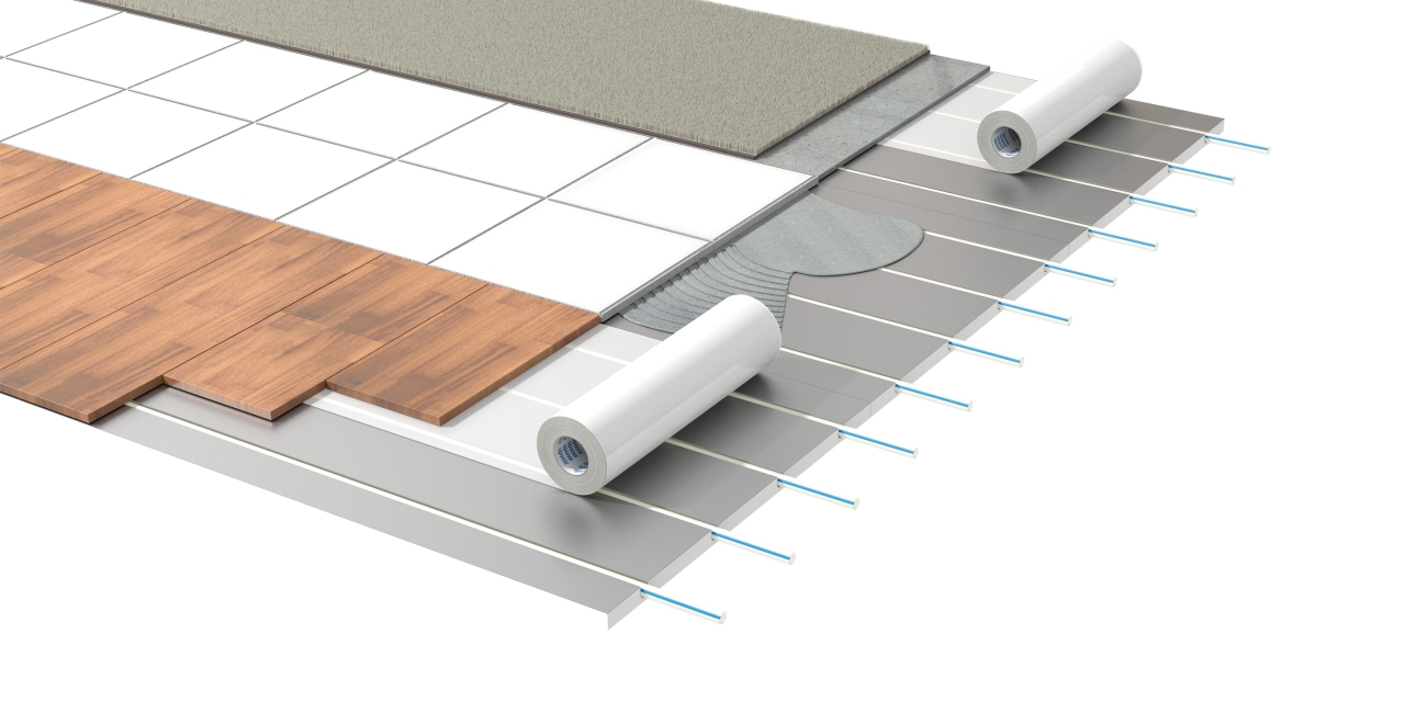 Renovations without limitations: the new Uponor Siccus 16 direct tiling dry underfloor radiant heating system for 40 % faster installation