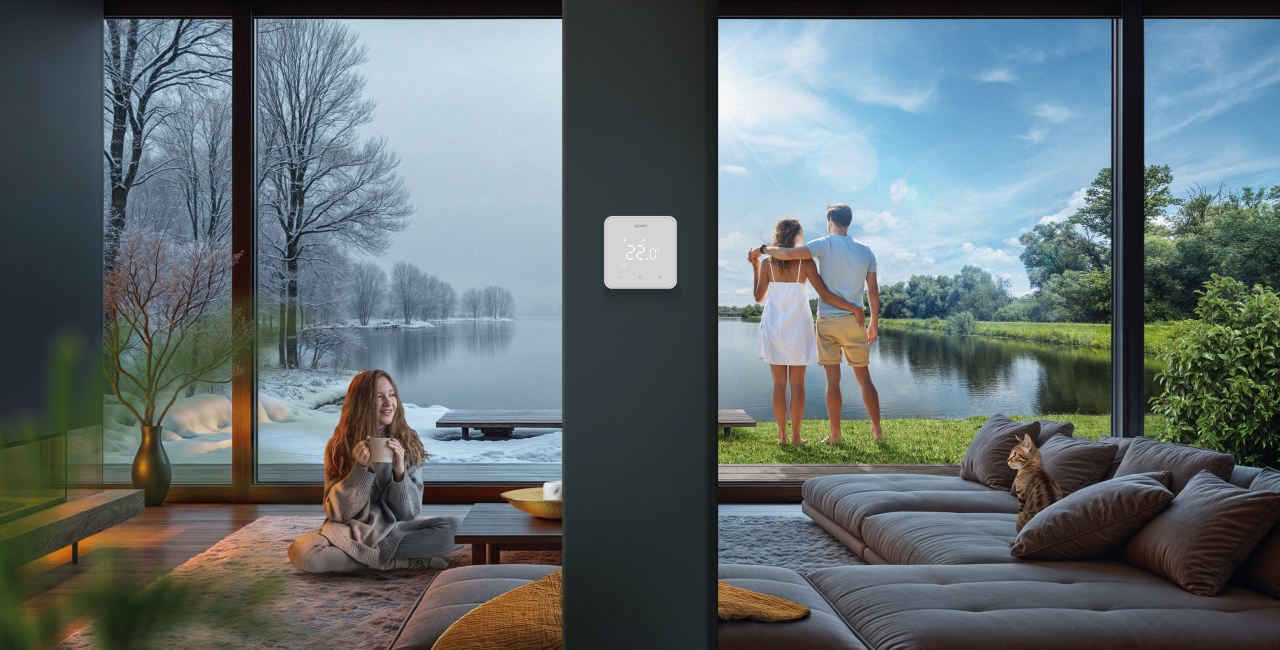 Noile termostate Uponor Smatrix combină controlul precis și intuitiv al temperaturii camerei cu un design subțire