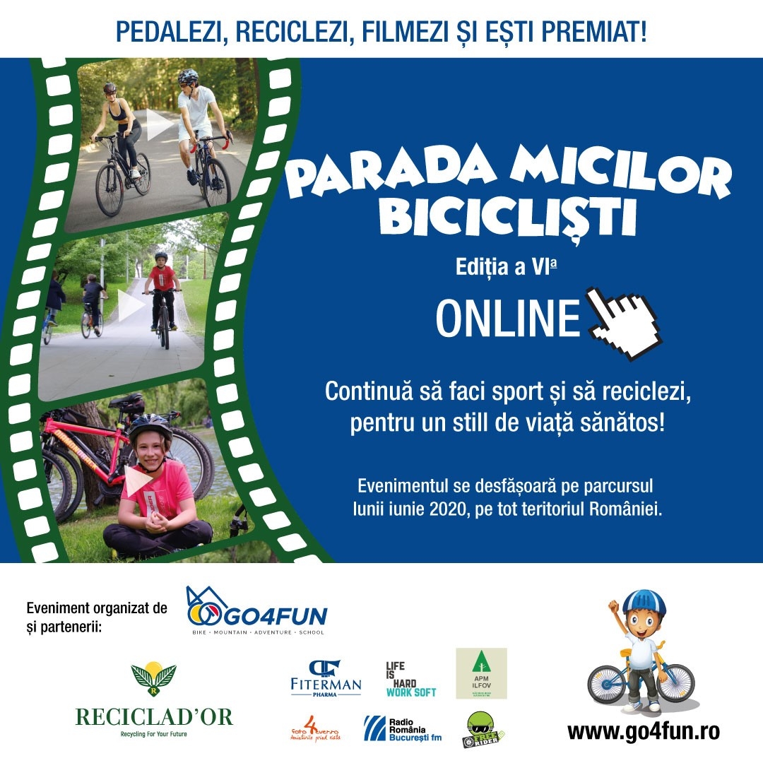 Parada Micilor Bicicliști va fi online, în toată România, pe parcursul lunii iunie!