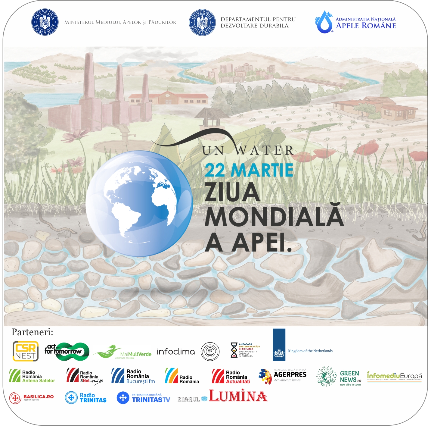 ZIUA MONDIALĂ A APEI: APELE SUBTERANE, SĂ FACEM INVIZIBILUL VIZIBIL!